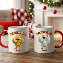 Load image into Gallery viewer, What the Duck: A Humorous Mug for Duck Lovers - Personalized Gift Coffee Mug PopCulturePrints
