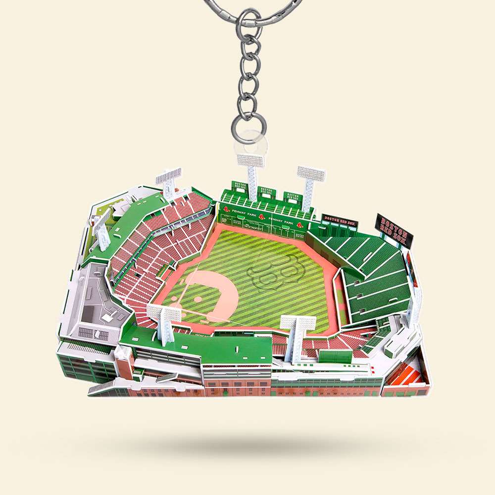 Personalized Baseball Stadium Keychain - Perfect Gift for Baseball Enthusiasts Keychains PopCulturePrints