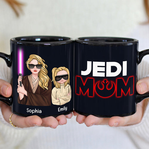 Jedi Mom Personalized Coffee Mug - Custom Gift For Moms Coffee Mug PopCulturePrints