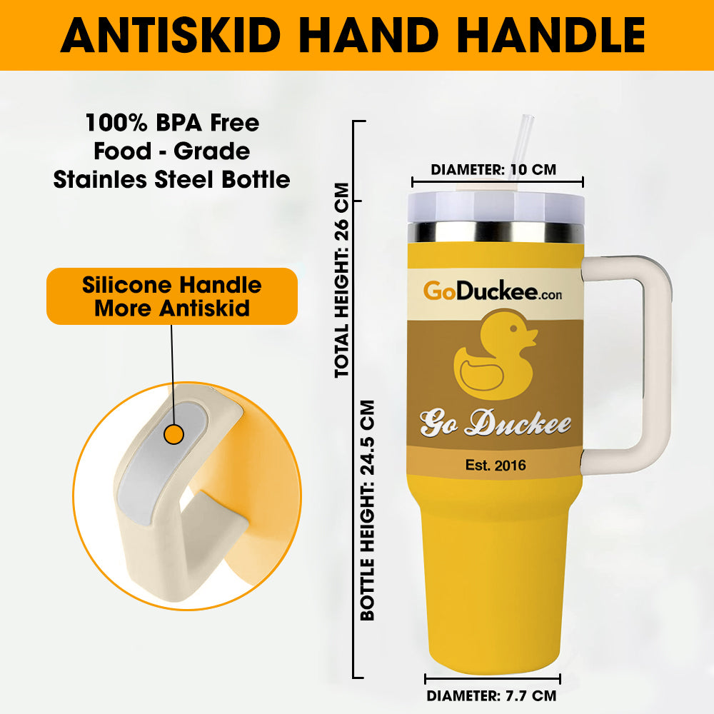 Custom Anime Dad 40oz Tumbler with Handle - Perfect Gift for Dad Tumbler Cup PopCulturePrints