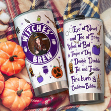 Load image into Gallery viewer, Personalized Witches&#39; Brew Tumbler - Witch Lover&#39;s Halloween Gift Tumbler Cup PopCulturePrints
