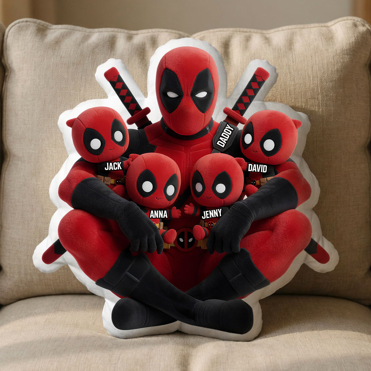 "Funny Daddy Pillow - A Unique Gift for Dad & Grandpa - Personalized Just for Him" Pillow PopCulturePrints