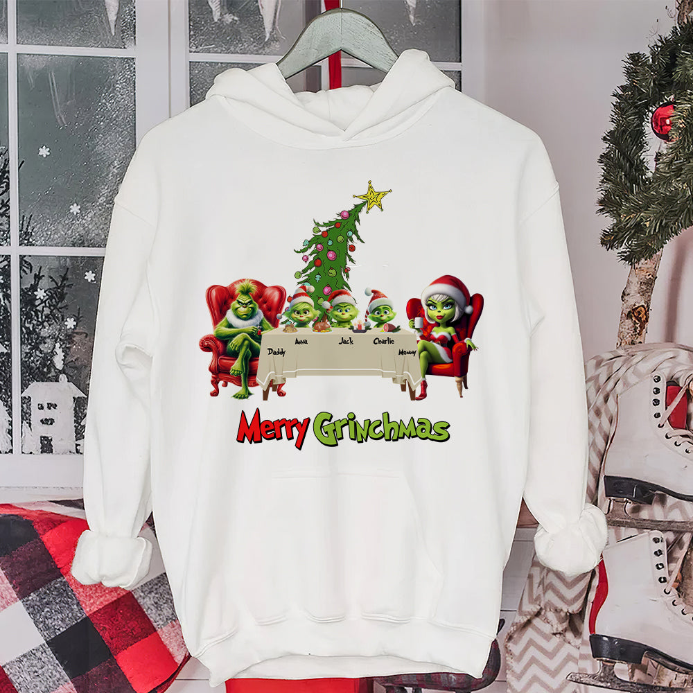 Personalized Merry Grinchmas Family Shirt