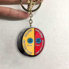 Load image into Gallery viewer, Personalized Ice Hockey Ornament for Couples - Valentine&#39;s Day Gifts - Christmas Gift Ornament PopCulturePrints
