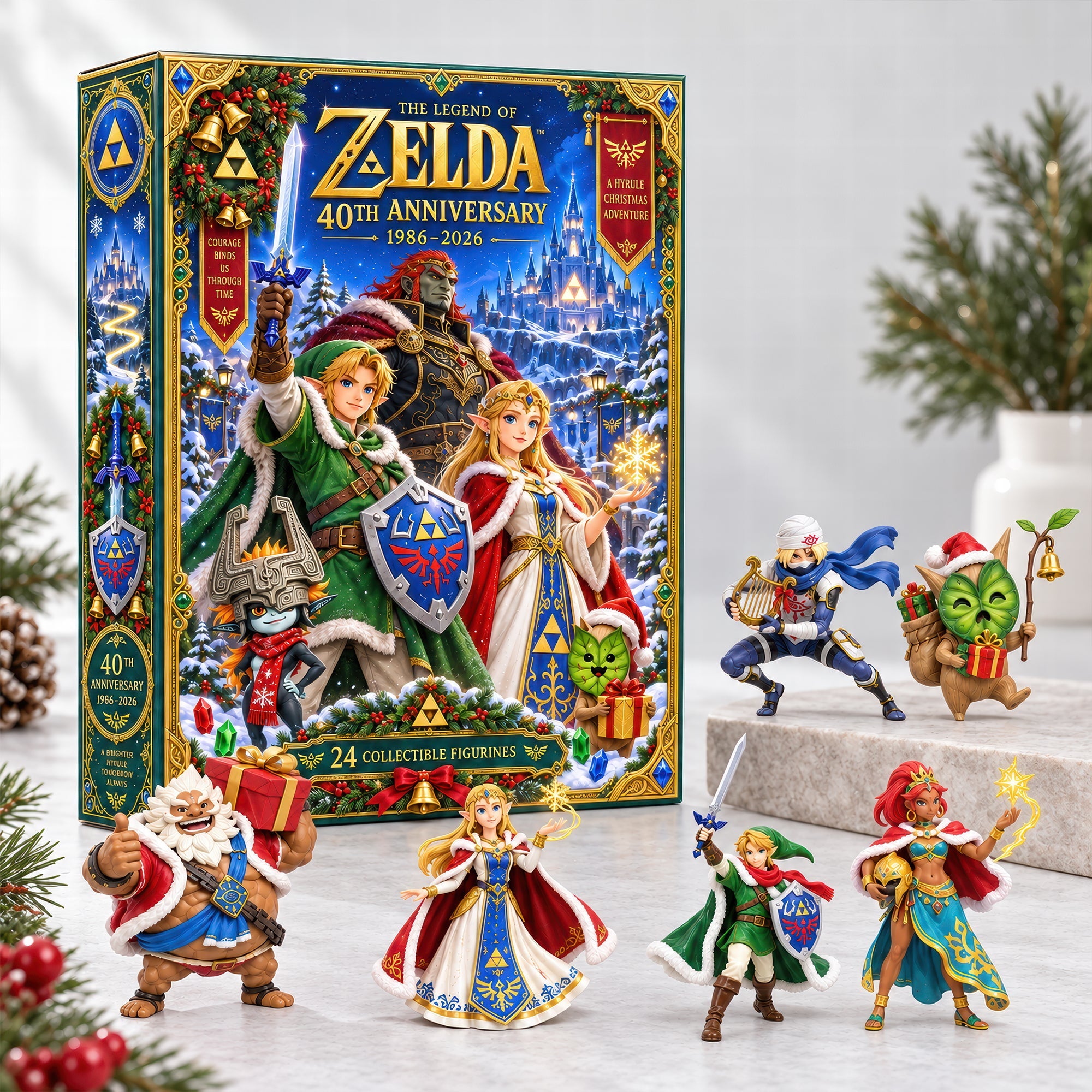 Celebrate 40 Years of The Legend of Zelda - Personalized Christmas Advent Calendar Blind Box for Game Lovers