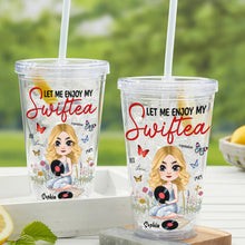 Load image into Gallery viewer, Enjoy My SwifTea | Personalized Acrylic Tumbler for Music Lovers Tumbler Cup PopCulturePrints
