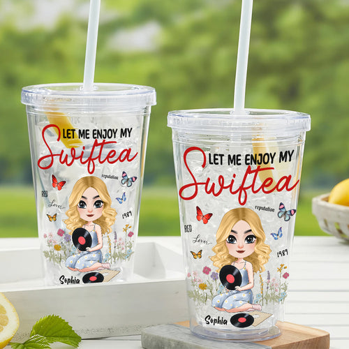 Enjoy My SwifTea | Personalized Acrylic Tumbler for Music Lovers Tumbler Cup PopCulturePrints