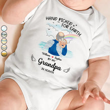 Load image into Gallery viewer, Hand Picked For Earth By My Grandpa - Personalized Baby Onesie for Special Moments Baby Onesie PopCulturePrints

