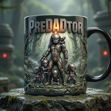 Load image into Gallery viewer, "For the Strongest Warrior Dad!" - Personalized Magic Mug for Dads and Kids Coffee Mug PopCulturePrints
