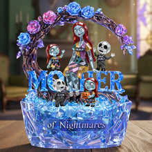 Load image into Gallery viewer, “Celebrating Spooky Moments” - Spooky Mom And Kids Acrylic Plaque - Personalized Gift for Mothers, Grandmas and Kids Shaped Plaques PopCulturePrints
