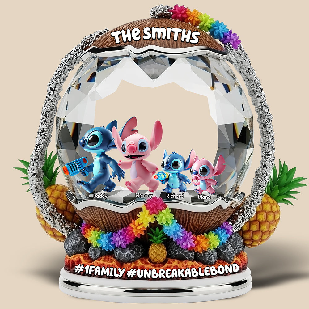 “Family is Everything” - Personalized Monster Fans Acrylic Plaque - Unique Gift for Families Shaped Plaques PopCulturePrints