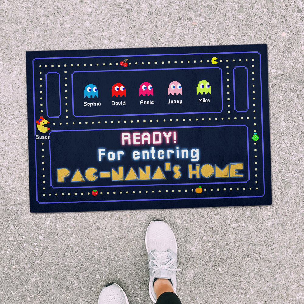 Personalized Grandparents Doormat - Pac-Theme Welcome Mat Doormat PopCulturePrints