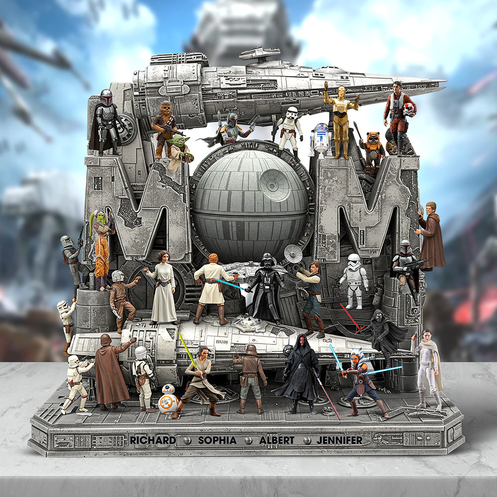 "A Galaxy of Love: A Personalized Journey Through the Stars" - Galaxy Troop Acrylic Plaque - Custom Gift for Mom, Grandma, and More! Shaped Plaques PopCulturePrints