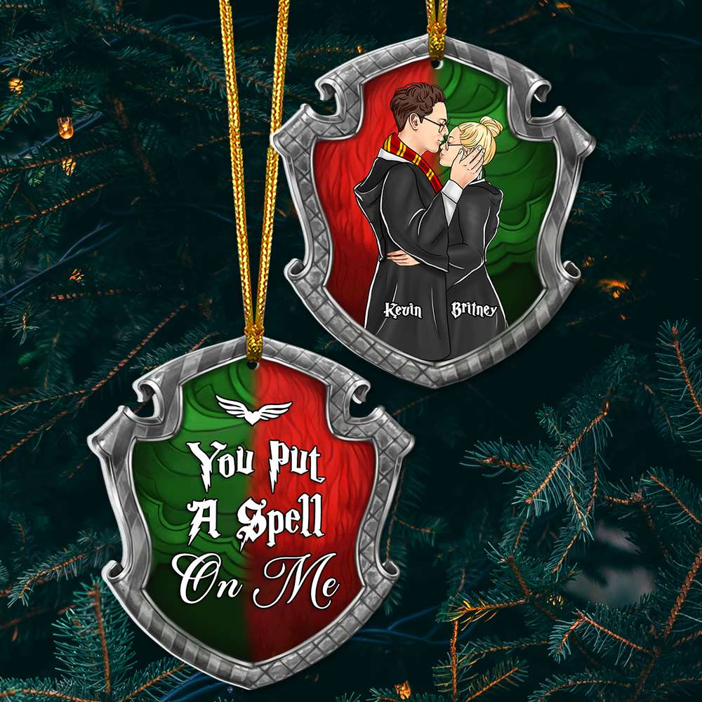 Customizable Harry Potter Couple Christmas Ornament - You Put A Spell On Me