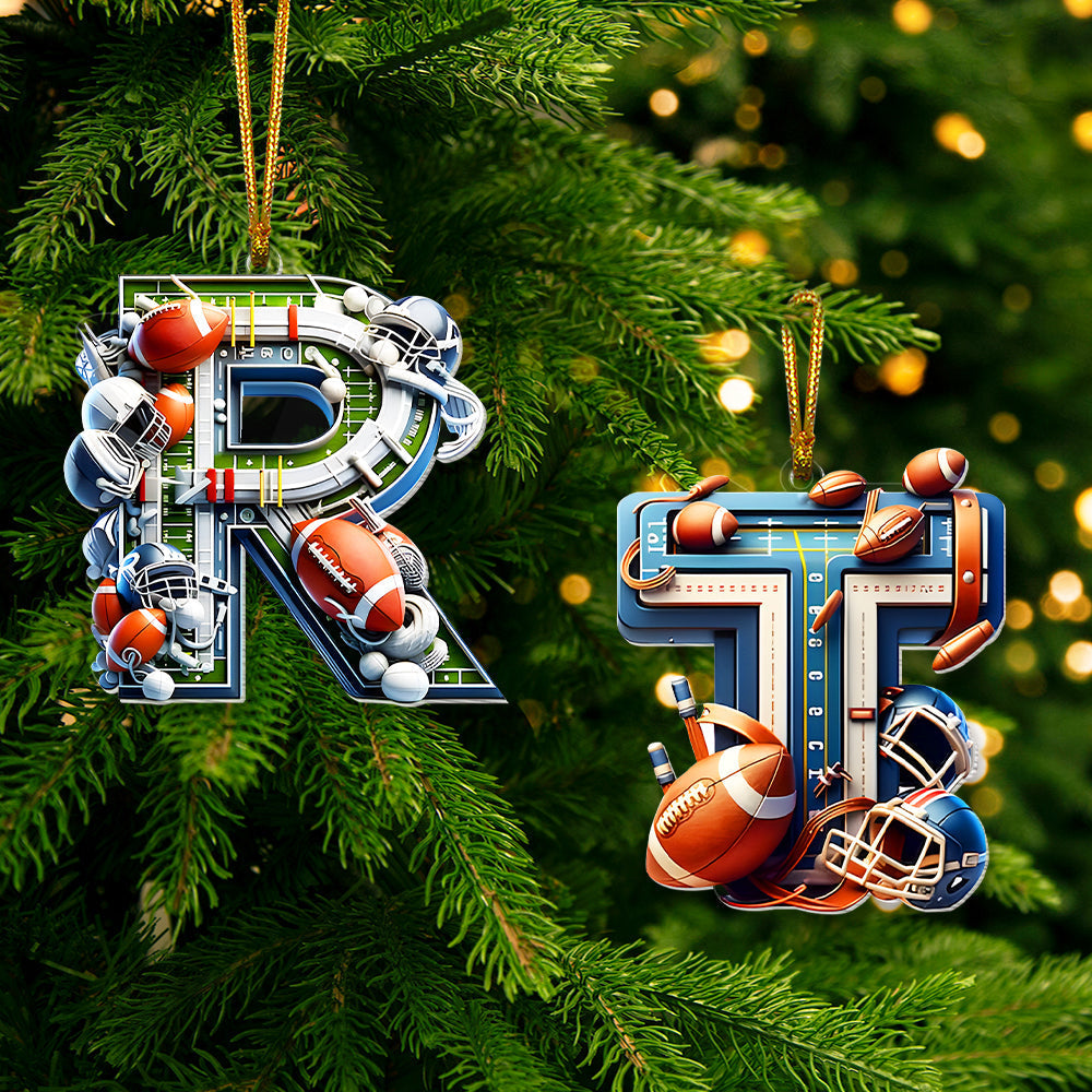 Custom Sports Lover Alphabet Christmas Ornaments Ornament PopCulturePrints