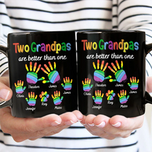 Load image into Gallery viewer, Two Dads are Better Than One - Personalized Black Mug Mug PopCulturePrints
