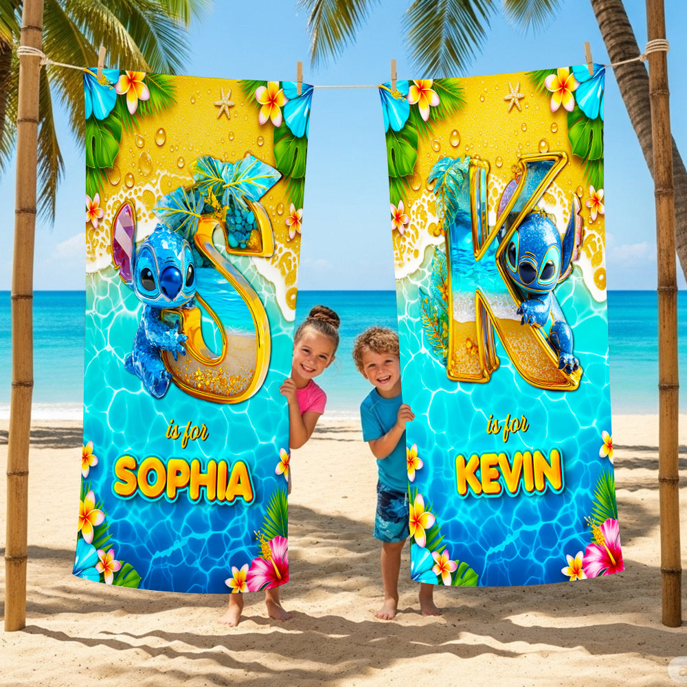 "Make a Splash this Holiday!" - Personalized Beach Towel - Custom Gift for Friends and Family Beach Towel PopCulturePrints