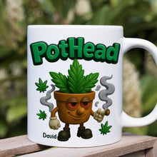 Load image into Gallery viewer, “Celebrate Your Vibe!” Pothead Mug - Custom Personalize Gift for Smokers, Friends, and Cannabis Lovers Coffee Mug PopCulturePrints
