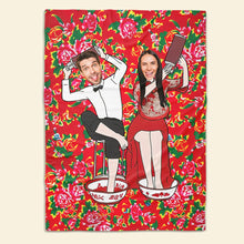 Load image into Gallery viewer, Custom Funny Couple Photo Blanket - Unique Gift for Valentine&#39;s Day Blanket PopCulturePrints
