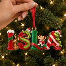 Load image into Gallery viewer, “Make Every Christmas a Stellar Experience!” - Galactic Adventure Christmas Tree Topper - Personalized Gifts for Family, Friends, and Fans Ornament PopCulturePrints
