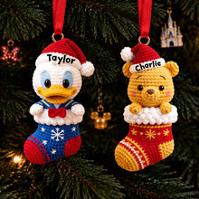 Load image into Gallery viewer, “Bring Joy to Your Holidays!” - Personalized Knitting Characters Christmas Ornaments - Custom Gifts for Kids and Friends Ornament PopCulturePrints
