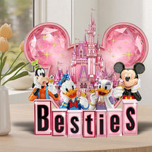 Load image into Gallery viewer, Celebrate Friendship with Our Cartoon Friends Acrylic Plaque – Personalized Gifts for Besties Shaped Plaques PopCulturePrints
