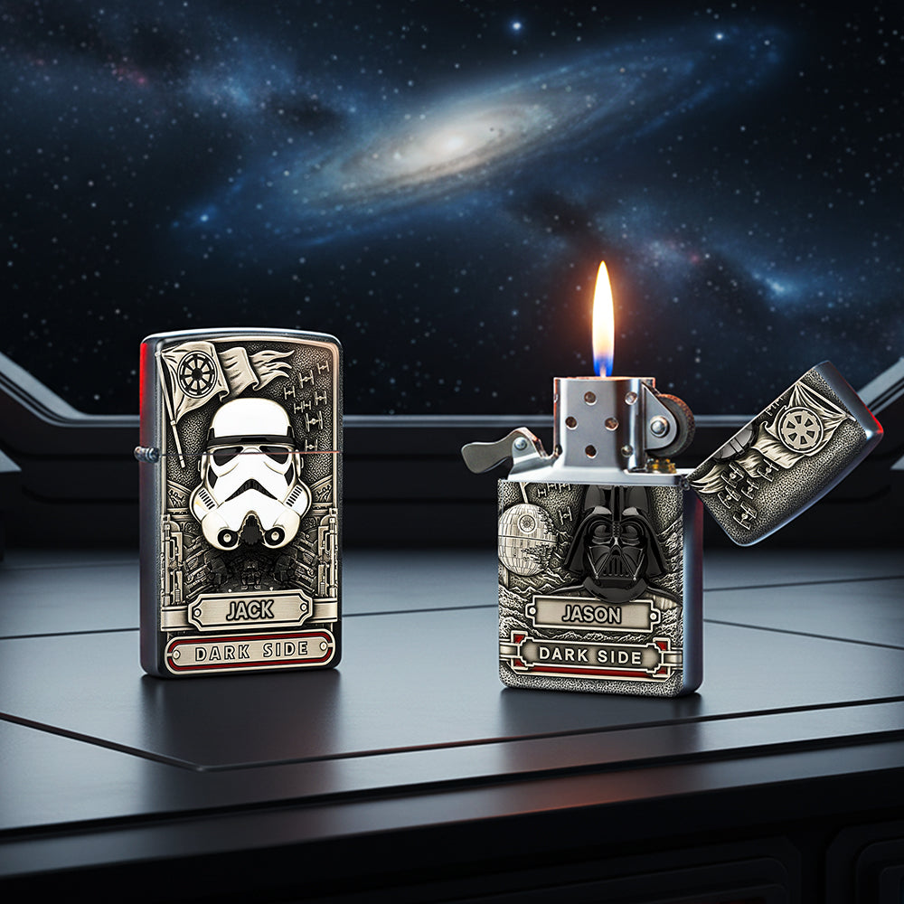 Embrace the Dark Side - Personalized Galaxy Warrior Lighter for Star Wars Fans Lighter PopCulturePrints