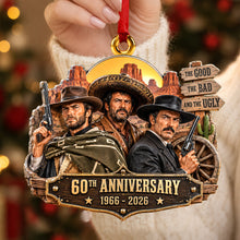 Load image into Gallery viewer, "Celebrate 60 Years of Memories: Custom Western Christmas Ornament - Perfect Gift for Friends, Family, and Collectors"
