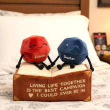 Load image into Gallery viewer, “Living Life Together is the Best Campaign” - Fantasy Couple Custom Shape Pillow, Personalized Gift for Gamers Pillow PopCulturePrints

