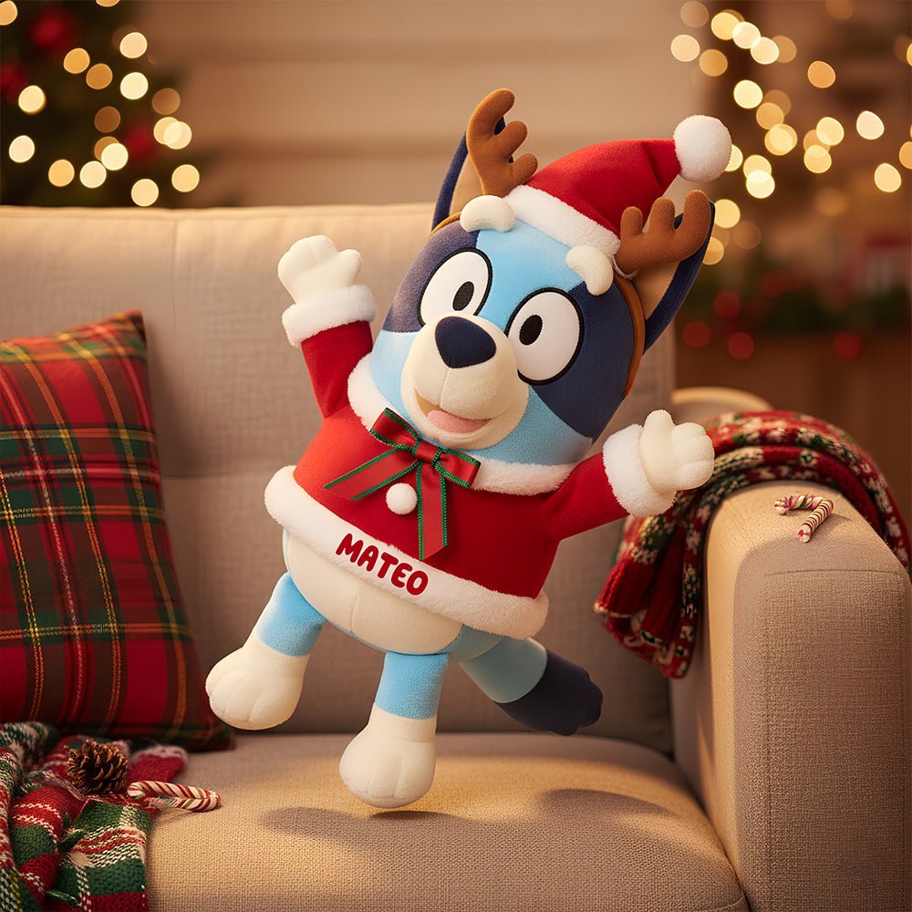 Joyful Moments Await! Happy Santa Christmas Pillow - Personalized Gift for Family and Friends Pillow PopCulturePrints