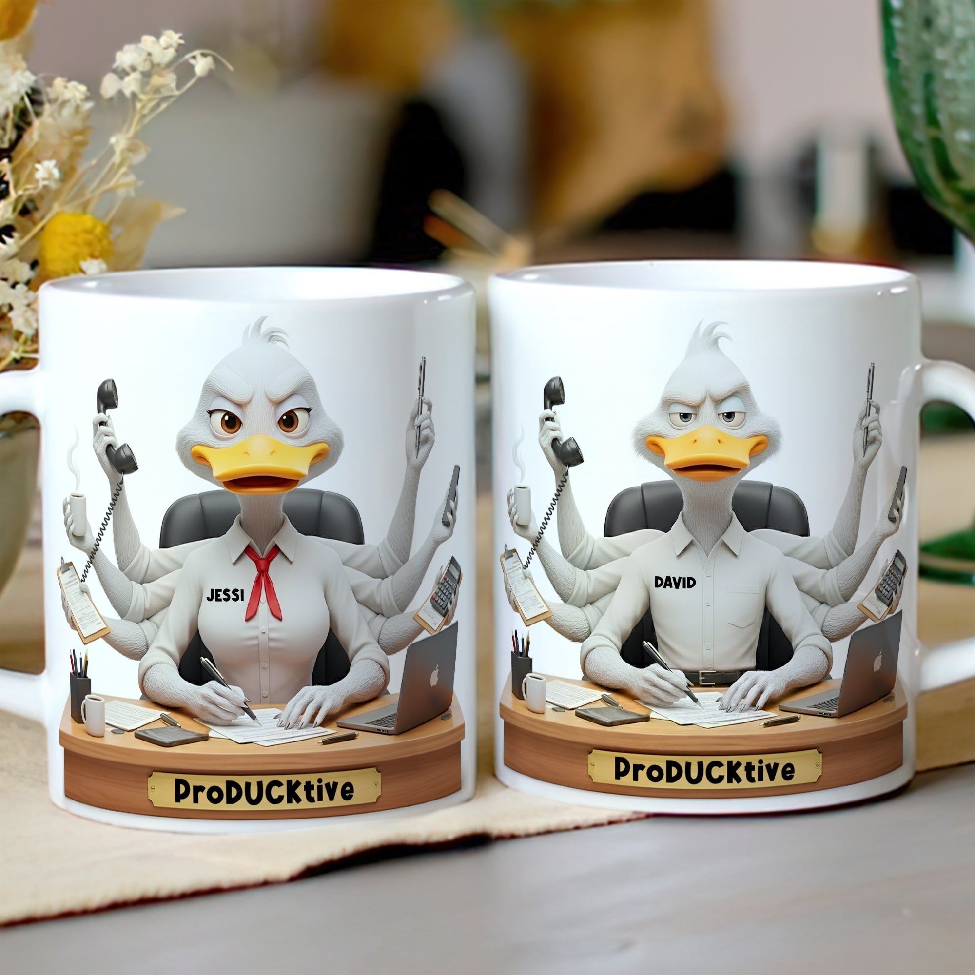 “For Every Overworked Animal, A Sip of Joy” - Funny Overworked Animal Office Coffee Mug - Personalized Gift for Coworkers, Friends, and Family Coffee Mug PopCulturePrints