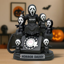 Load image into Gallery viewer, &quot;Scream with Laughter!&quot; - Custom Horror Dad Acrylic Plaque - Personalized Gifts for Dad, Grandpa, and all Halloween Lovers Shaped Plaques PopCulturePrints
