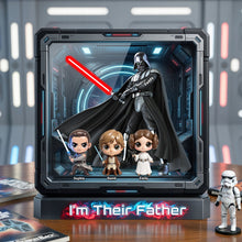 Load image into Gallery viewer, I'm Their Father - Cosmic Dad And Kids Acrylic Plaque | Personalized Gift for Dad, Grandpa &amp; Father Figures Shaped Plaques PopCulturePrints
