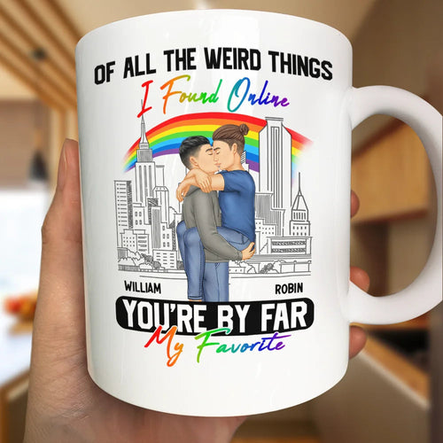 You're By Far My Favorite - Personalized White Edge-to-Edge Mug Mug PopCulturePrints
