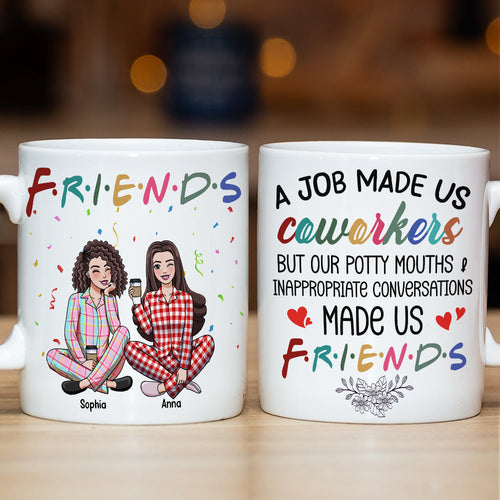 Personalized Friends Coffee Mug for Coworkers | Fun and Meaningful Gift Coffee Mug PopCulturePrints