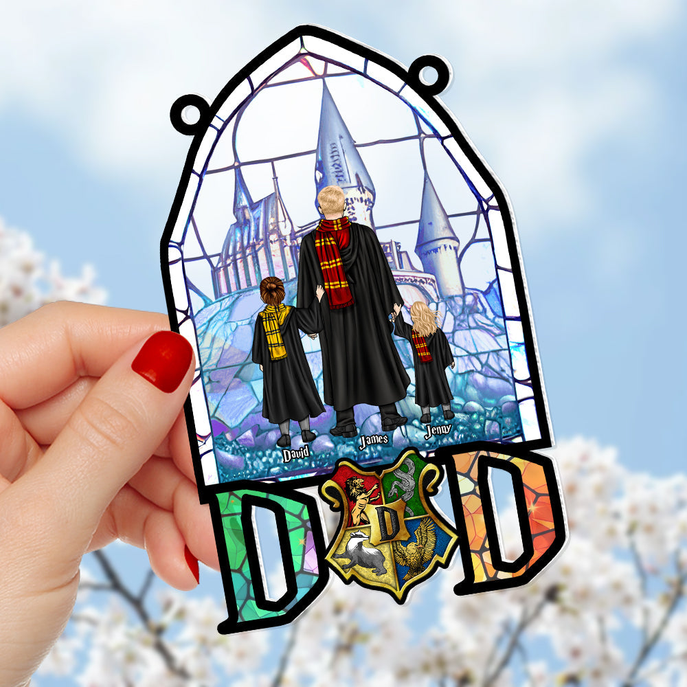 Personalized Harry Potter Family Stained Glass Ornament