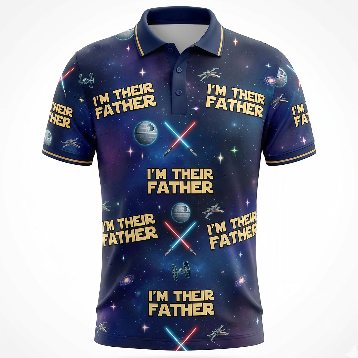 I'm Their Father Polo Shirt - Personalized Gift for Dads and Grandpas Polo Shirts PopCulturePrints