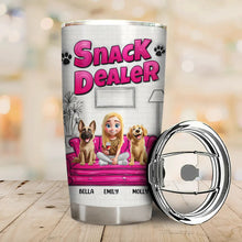 Load image into Gallery viewer, &quot;Treat Dealer&quot; - Personalized Tumbler for Dog Lovers Tumbler PopCulturePrints
