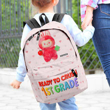 Load image into Gallery viewer, &quot;Ready to Crush 1st Grade&quot; - Cute Monster Backpack - Personalized Gift for Kids Backpack PopCulturePrints
