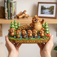 Load image into Gallery viewer, “Daddy’s Adventure Awaits!” - Personalized Acrylic Plaque for Dads, Grandpas, &amp; Family Shaped Plaques PopCulturePrints
