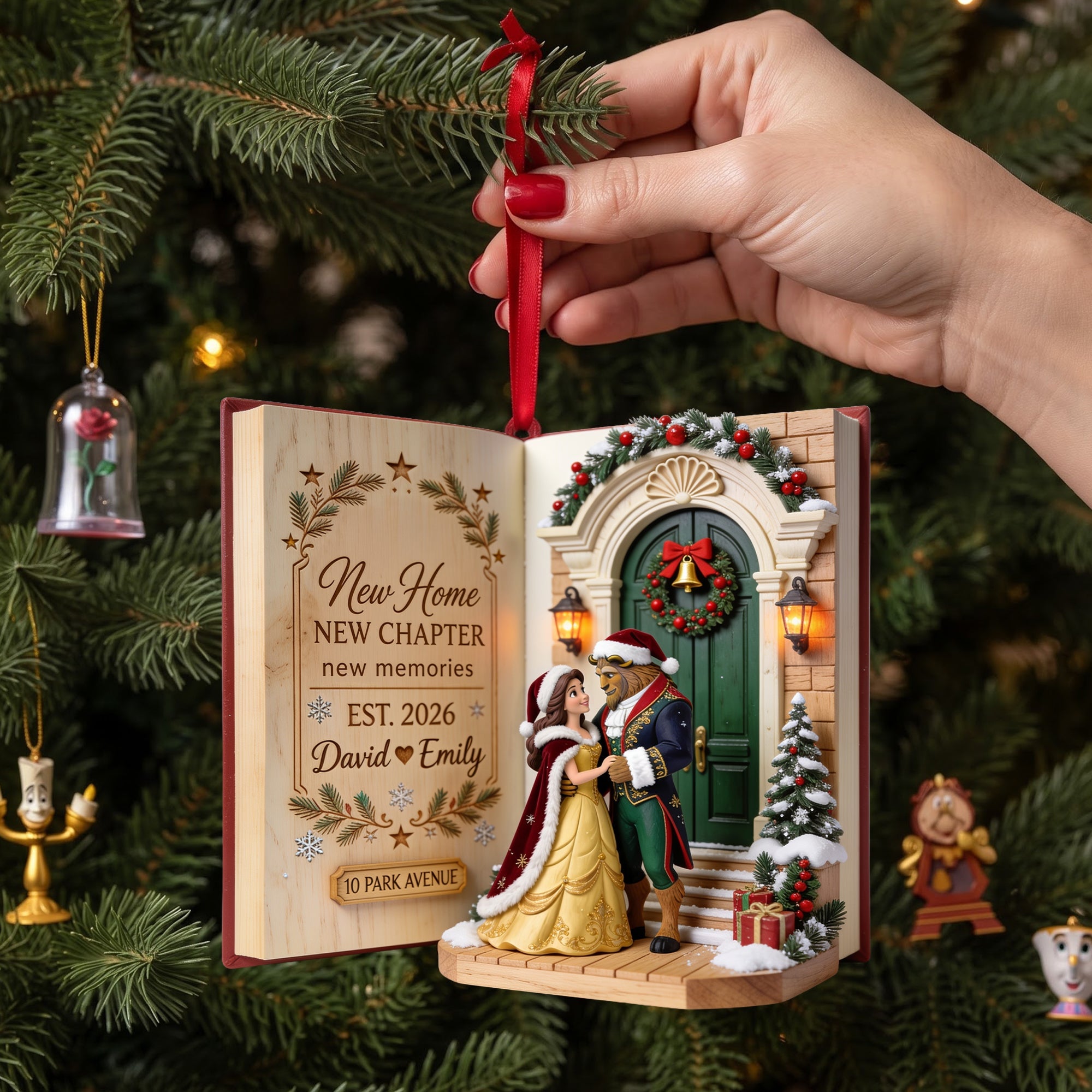 “New Home, New Chapter” - Personalized Ornament for Newlyweds