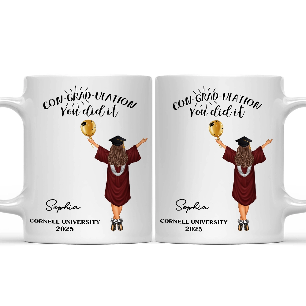 You Did It - Personalized Graduation Mug for Achievers Mug PopCulturePrints