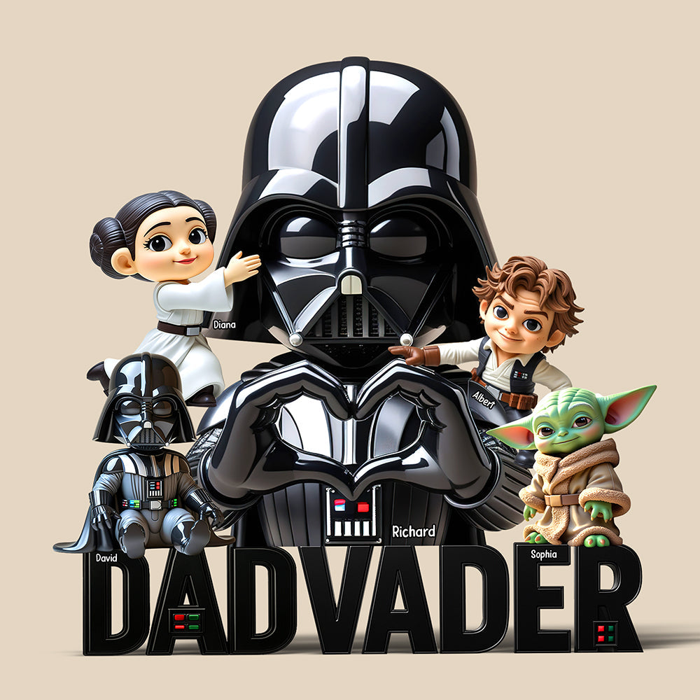 "For the Strongest Dad, A Touch of Love - Personalized Acrylic Plaque Gift for Dad, Grandpa, and Father Figures" Shaped Plaques PopCulturePrints