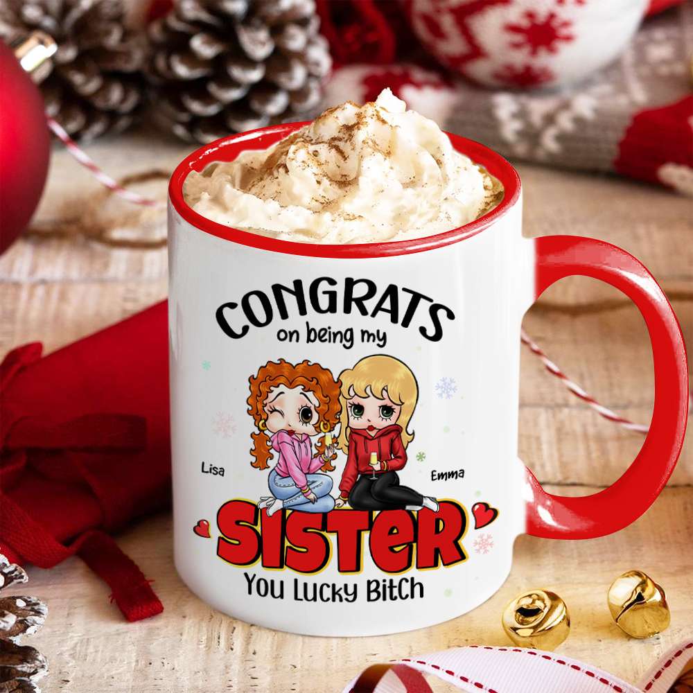 Personalized Sister Mug - Funny Best Friend Gift Coffee Mug PopCulturePrints