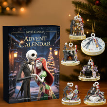 Load image into Gallery viewer, “Celebrate Love and Magic this Christmas” - Gothic Couple Advent Calendar - Personalize Your Gift for Couples Advent Calendar PopCulturePrints
