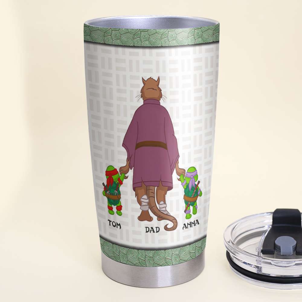 Personalized Master Dad Tumbler - Custom Ninja Theme Tumbler Cup PopCulturePrints