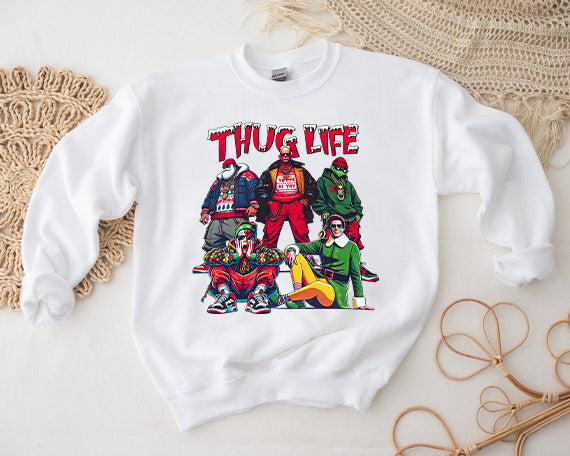 Hip Hop Christmas Crewneck Sweatshirt