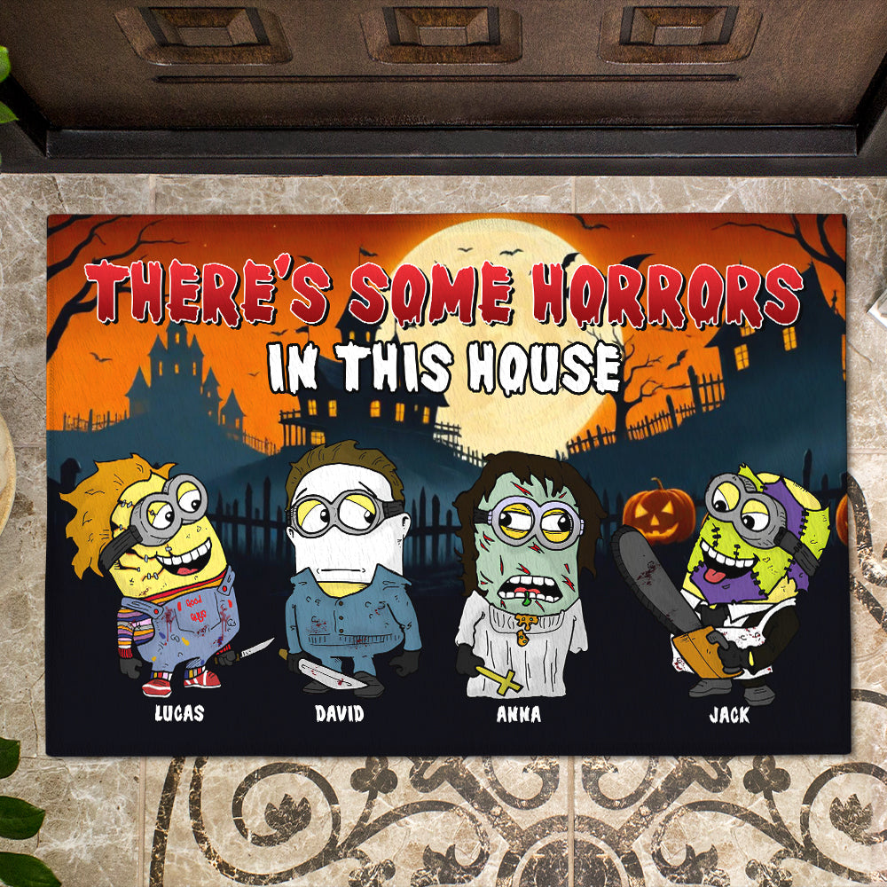 Personalized Spooky Family Halloween Doormat