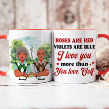 Load image into Gallery viewer, Personalized Golf Couple Coffee Mug - Perfect Gift for Golf Lovers Coffee Mug PopCulturePrints
