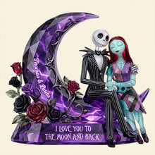 Load image into Gallery viewer, I Love You to the Moon and Back - Personalized Love Moon Light Box Gift for Couples Light Box PopCulturePrints
